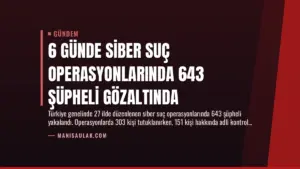 6 Günde Siber Suç Operasyonlarında 643 Şüpheli Gözaltında