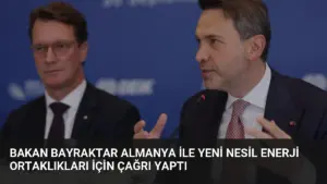 Bakan Bayraktar Almanya ile Yeni Nesil Enerji Ortaklıkları İçin Çağrı Yaptı