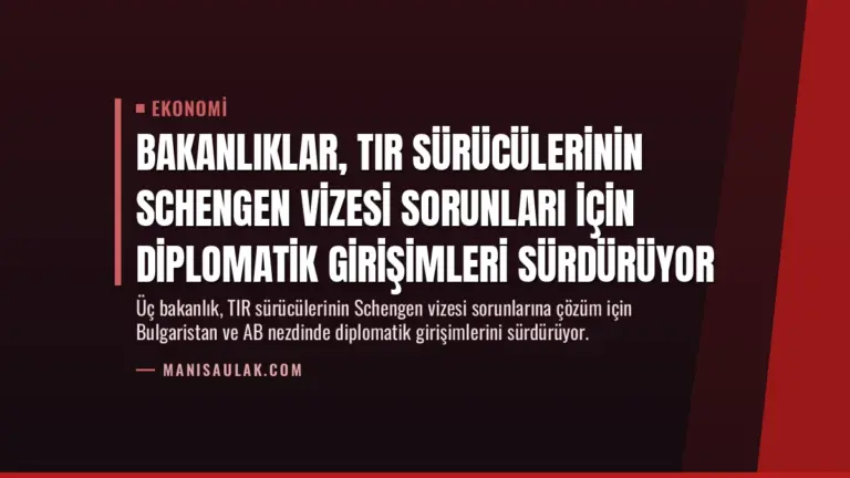 Bakanlıklar, TIR Sürücülerinin Schengen Vizesi Sorunları İçin Diplomatik Girişimleri Sürdürüyor