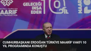 Cumhurbaşkanı Erdoğan Türkiye Maarif Vakfı 10 Yıl Programında Konuştu
