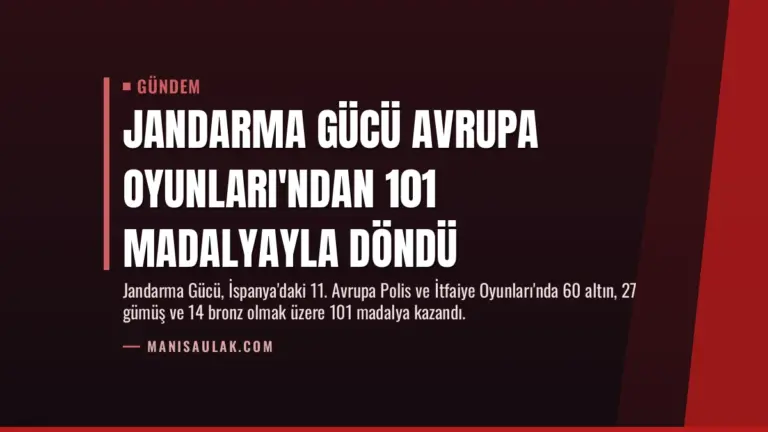 Jandarma Gücü Avrupa Oyunları'ndan 101 Madalyayla Döndü