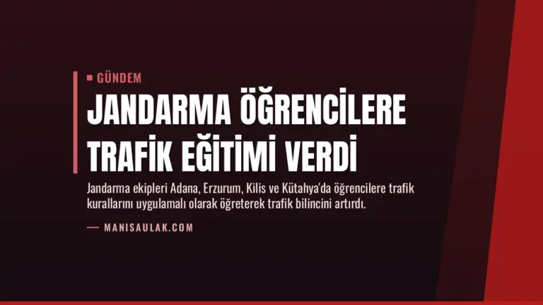 Jandarma Öğrencilere Trafik Eğitimi Verdi