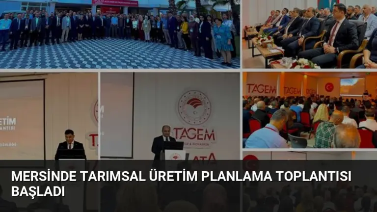 Mersinde Tarımsal Üretim Planlama Toplantısı Başladı