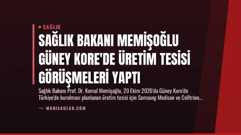 Sağlık Bakanı Memişoğlu Güney Kore’de Üretim Tesisi Görüşmeleri Yaptı